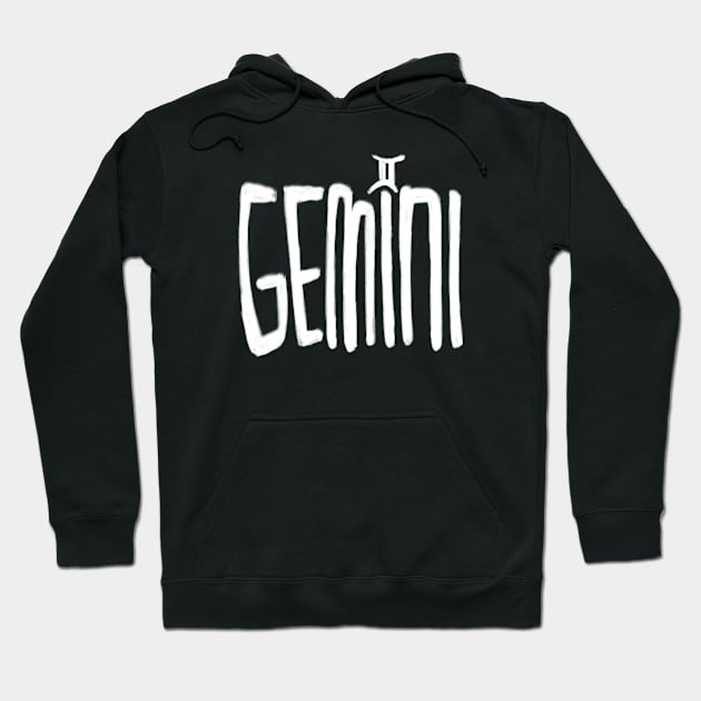 Gemini Birthday, Gemini Zodiac Sign, Gemini Hoodie by badlydrawnbabe